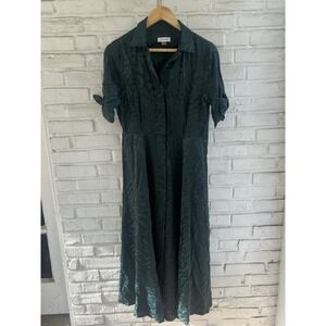 Women's Calvin Klein Collection‎ Dress, Size 4 Teal Zebra
